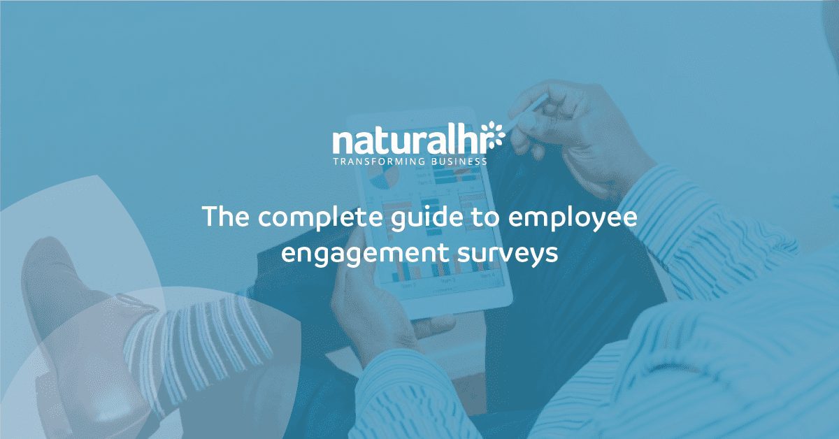 Person analysing employee engagement survey results