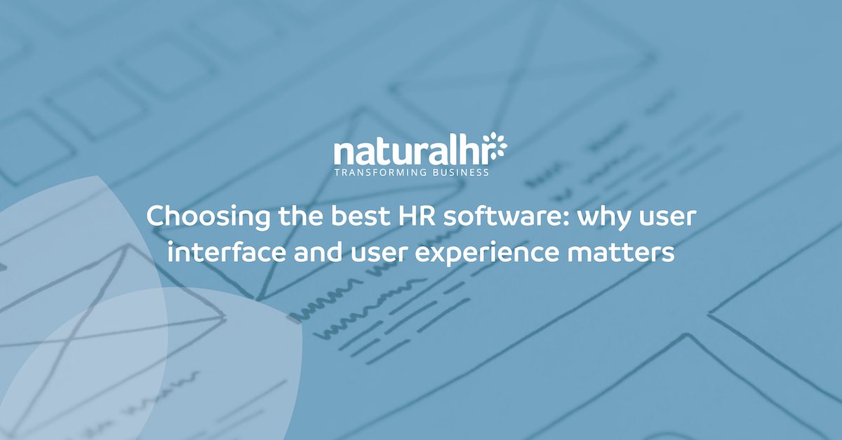 HR software UI and UX