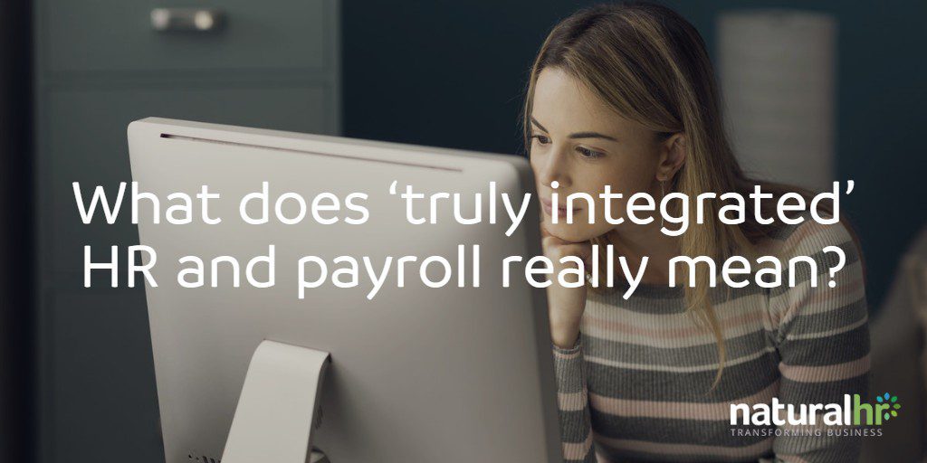 integrated HR and payroll system