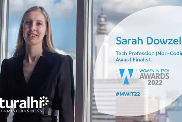 Sarah Dowzell, COO of Natural HR, shortlisted for Women in Tech Awards 2022