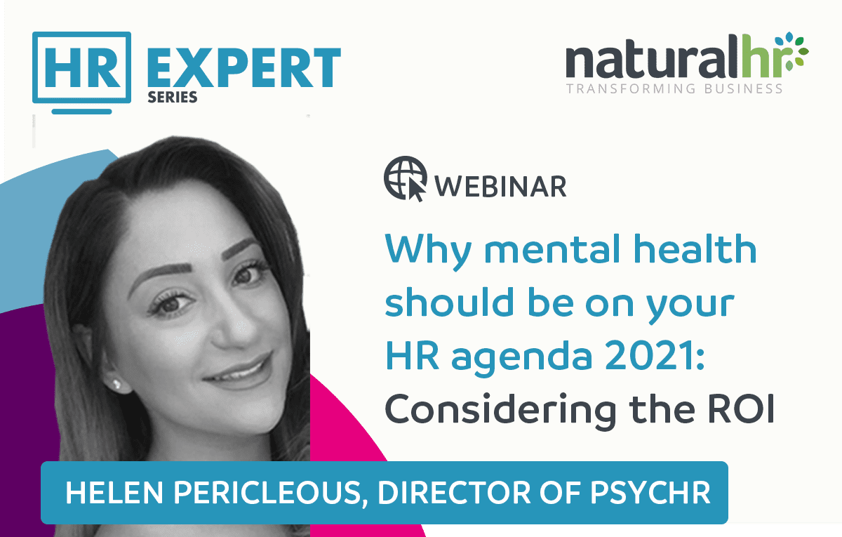 Helen Pericleous (PsycHR) HR Expert Mental Health Webinar